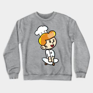 chef cartoon character  drawing design Crewneck Sweatshirt